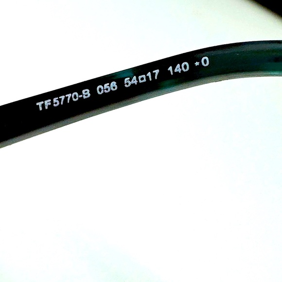 Tom Ford TF5770  Teal Havana 056 Pl Eyeglasses Frame 54-17-140 NEW AUTHENTIC 🎁🎁 - Picture 8 of 12